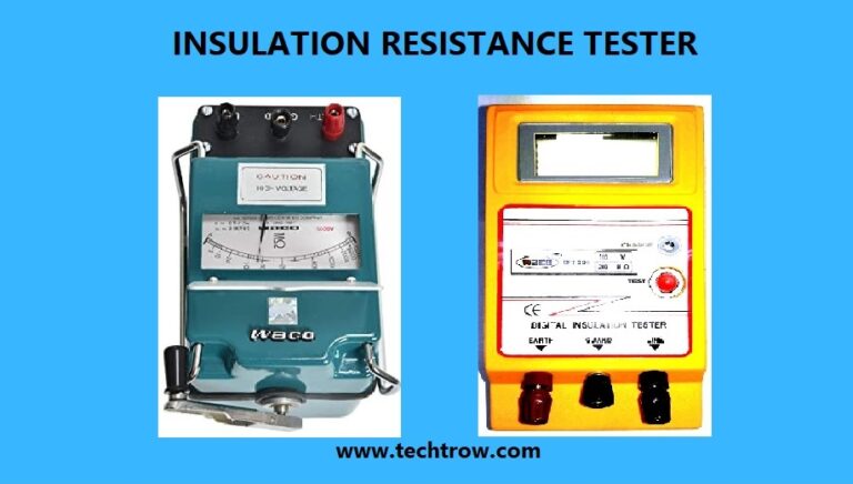 Insulation Resistance Tester, How To Test Insulation Resistance By ...